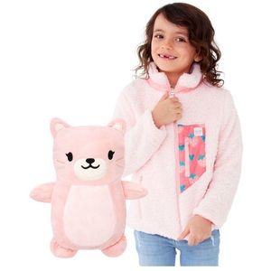Cubcoats Stuffed Animal Transforming Jacket, Pink. Size 3T